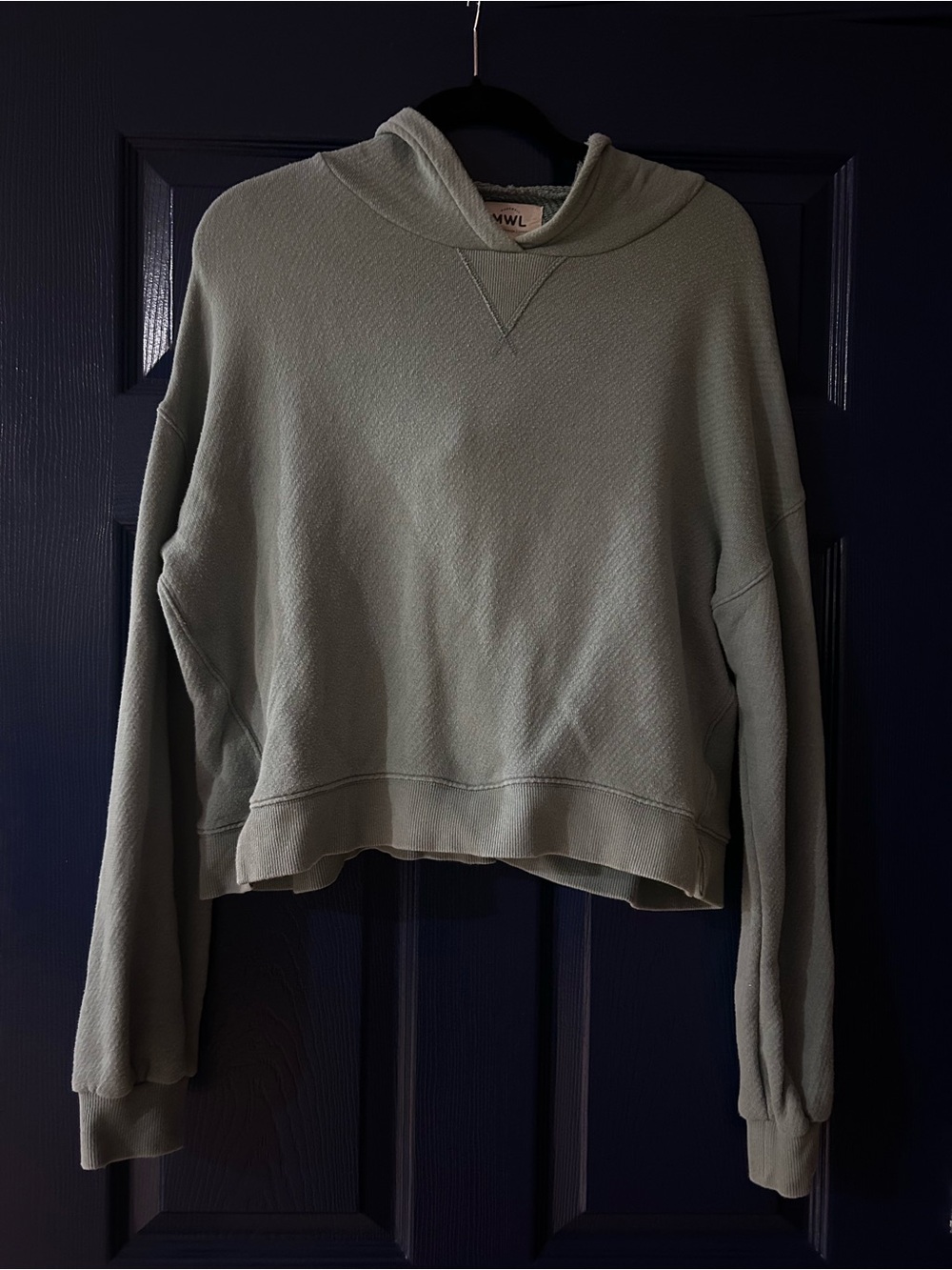 Madewell MDW Sage Green Hoodie Sweatshirt - Women's Casual Pullover